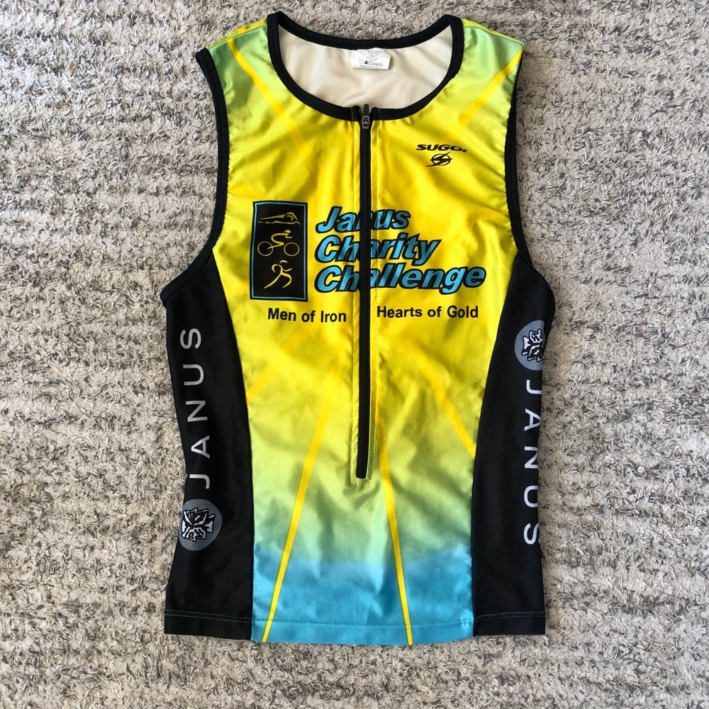 Sugoi Janus Charity Challenge Triathlon Top Cycling Running Sleeveless Women's S